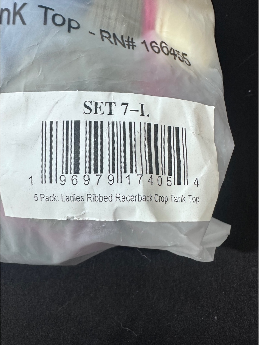 realessentials 5 Pack Ladies Ribbed Racerback Crop Tank Tops Size Large - Picture 3 of 5